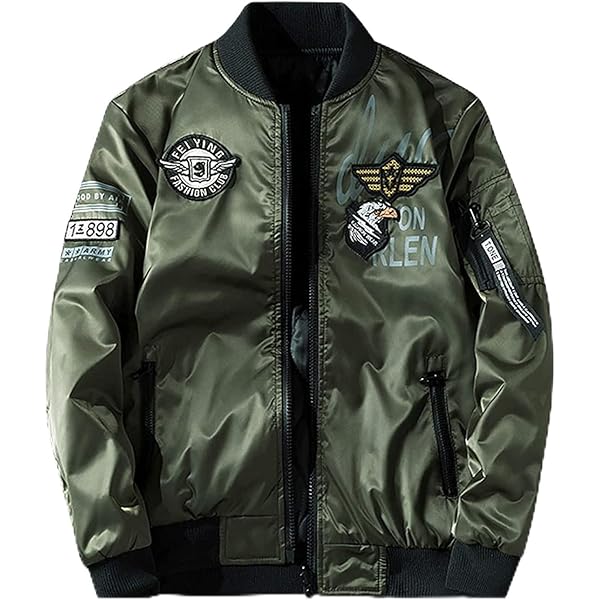 Amazon.co.jp: エガちゃんねる MA-1 フライトジャケット ブラック 黒